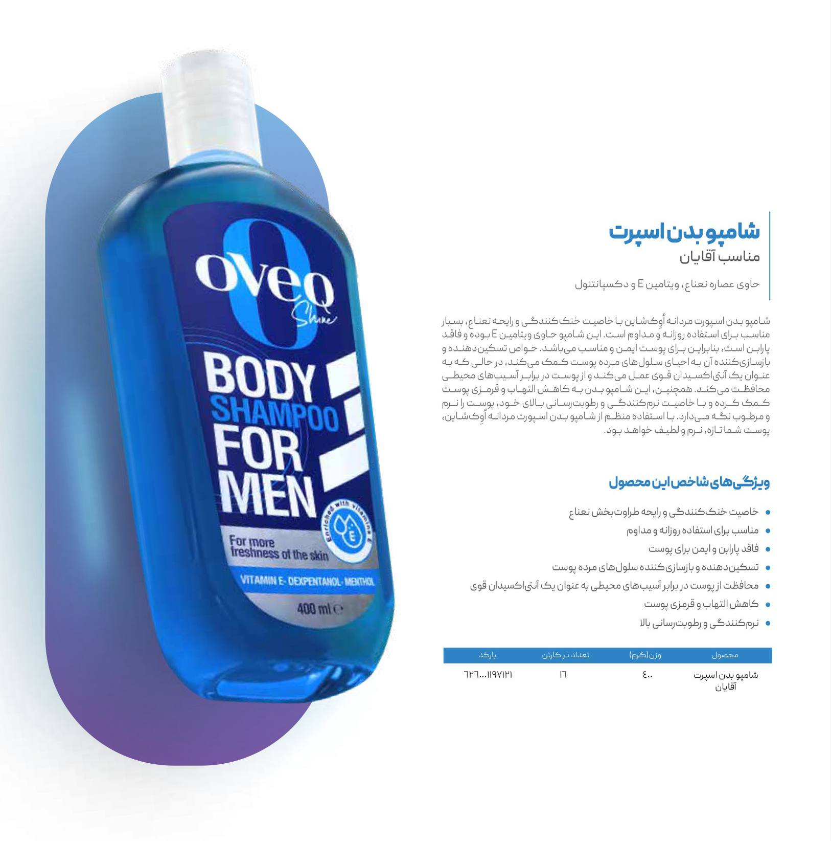 شامپو بدن اسپرت مناسب آقایان