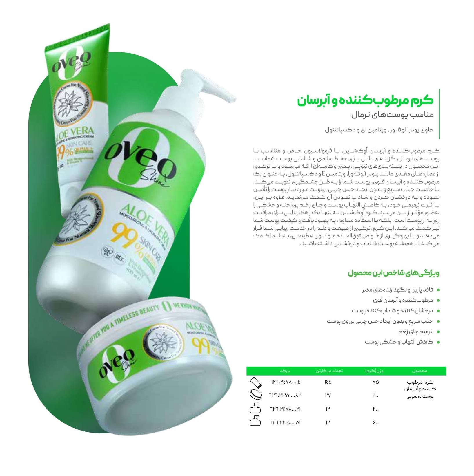 کرم مرطوب کننده و آبرسان مناسب پوست های نرمال